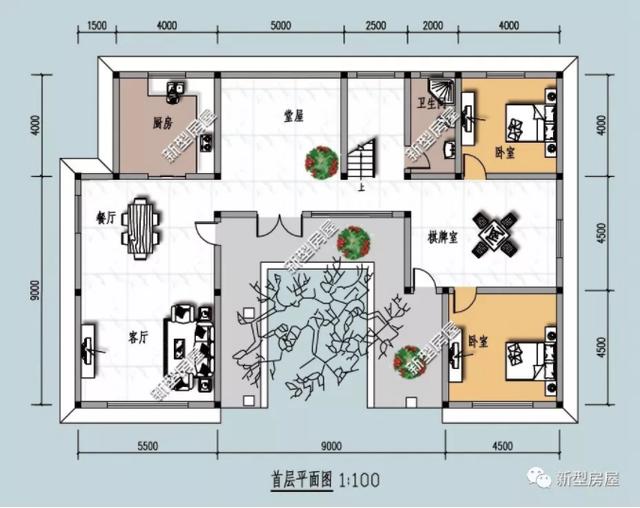 推薦三合院設計圖，適合做養(yǎng)老房，挑一套趕快建造吧！