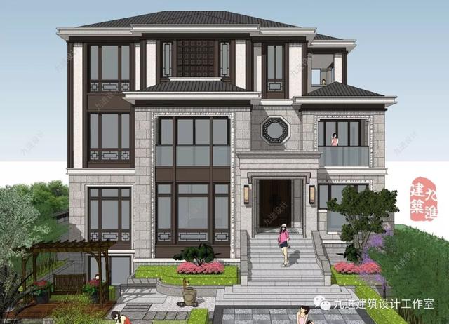 新式別墅設(shè)計(jì)圖，遠(yuǎn)觀能融合于環(huán)境，近看細(xì)膩有品味！