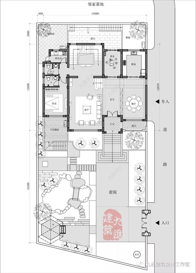 新式別墅設(shè)計(jì)圖，遠(yuǎn)觀能融合于環(huán)境，近看細(xì)膩有品味！