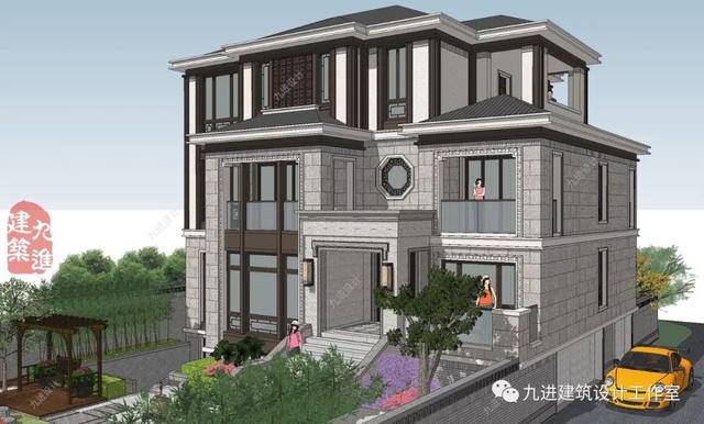 新式別墅設(shè)計(jì)圖，遠(yuǎn)觀能融合于環(huán)境，近看細(xì)膩有品味！