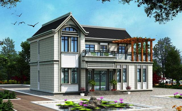 14米*10米二層別墅設(shè)計(jì)圖，5室1廳帶火炕房，這個(gè)冬天不太冷！