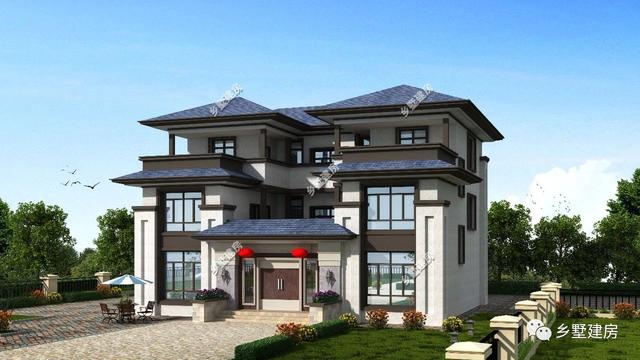 三層中式別墅設(shè)計圖，新式四合院設(shè)計，我們自己的風格！