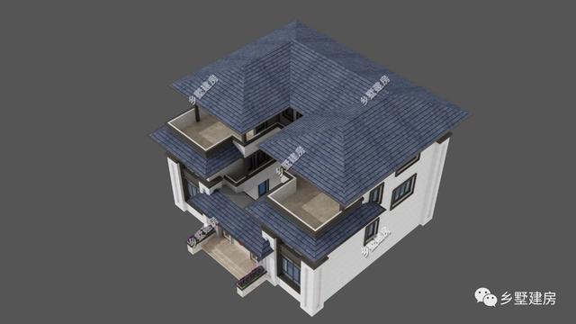 三層中式別墅設(shè)計圖，新式四合院設(shè)計，我們自己的風格！