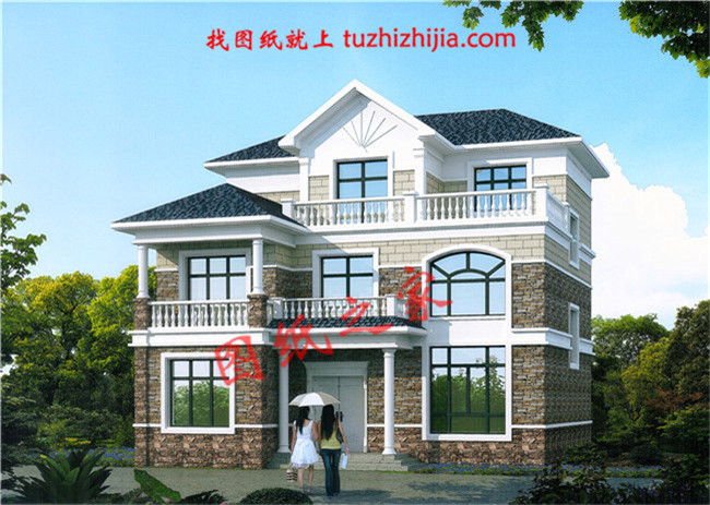 10套農(nóng)村20萬三層別墅設(shè)計圖，美觀實用造價低！