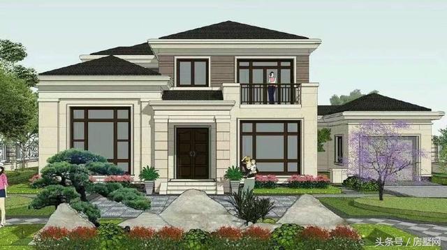 19.2×12.2米簡(jiǎn)歐風(fēng)格別墅設(shè)計(jì)圖，低調(diào)大氣，保證你看了會(huì)有回家建房的欲望