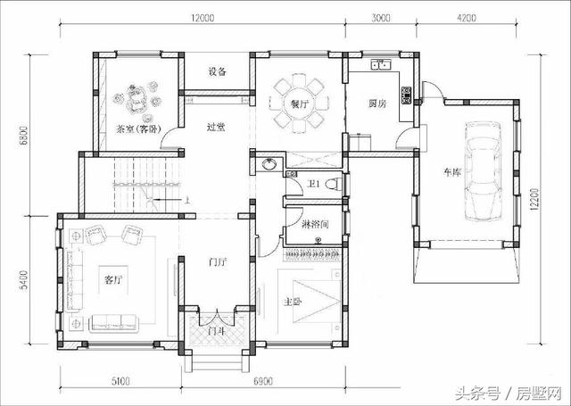 19.2×12.2米簡(jiǎn)歐風(fēng)格別墅設(shè)計(jì)圖，低調(diào)大氣，保證你看了會(huì)有回家建房的欲望