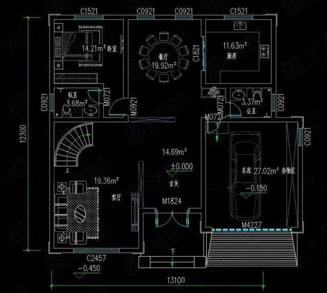 三款農(nóng)村爆款自建房設(shè)計(jì)圖，三款戶型占地適中，功能結(jié)構(gòu)各不相同