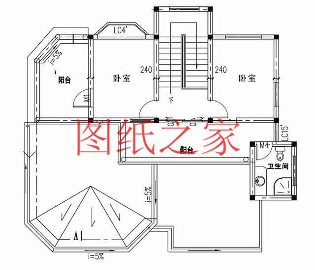 占地面積150平農村三層別墅設計圖，外觀新穎別致，居住舒適