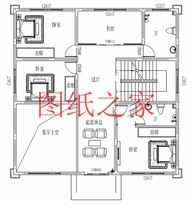 占地面積150平農村三層別墅設計圖，外觀新穎別致，居住舒適