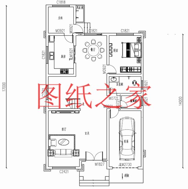 占地面積150平農村三層別墅設計圖，外觀新穎別致，居住舒適
