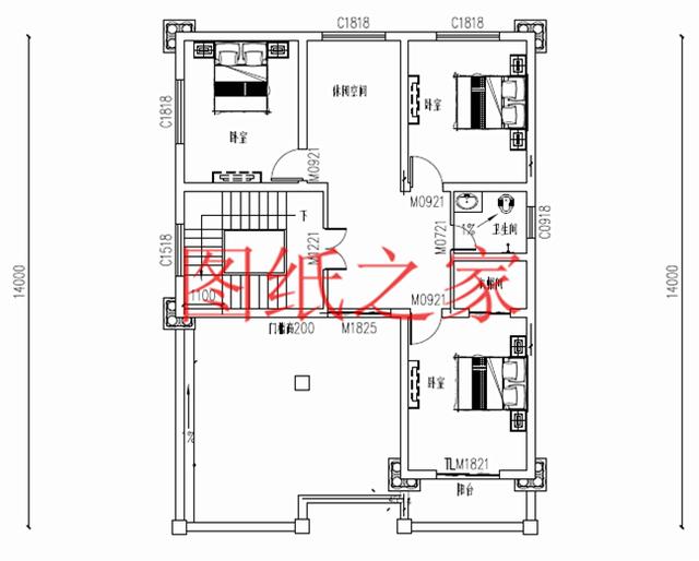 占地面積150平農村三層別墅設計圖，外觀新穎別致，居住舒適
