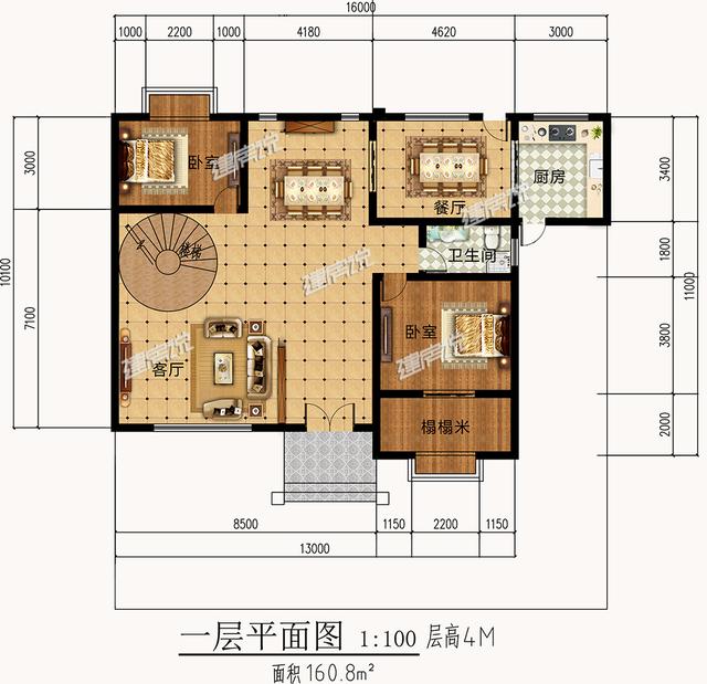 二層別墅設(shè)計(jì)圖，框架結(jié)構(gòu)，33萬(wàn)就能建，簡(jiǎn)約大氣