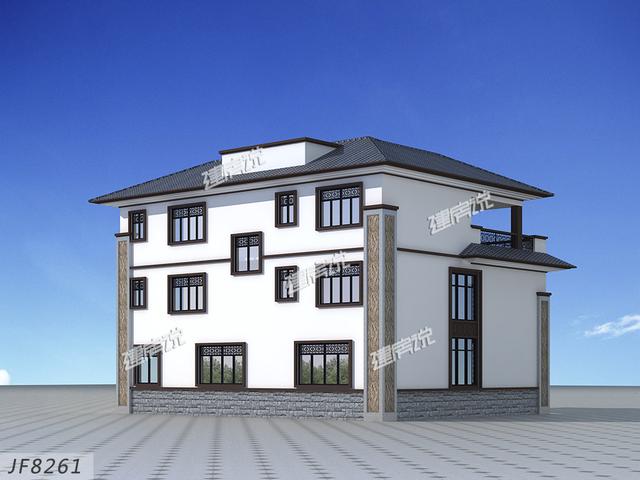 新中式別墅設(shè)計(jì)圖，富貴大氣，注重東方文化傳統(tǒng)，能帶來(lái)高品味的家居格調(diào)