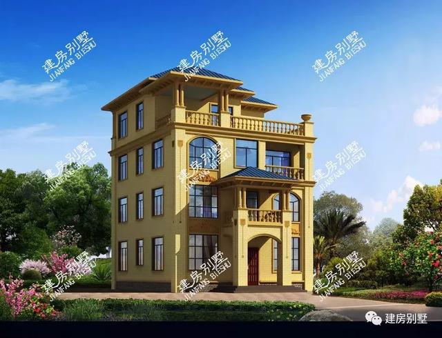 帶露臺的四層農(nóng)村自建房設(shè)計(jì)圖，居住生活起來肯定既方便又舒適