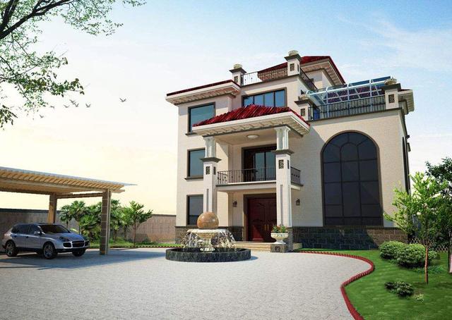 經(jīng)典新農(nóng)村自建房設(shè)計(jì)圖，造型獨(dú)特，獨(dú)樹一幟