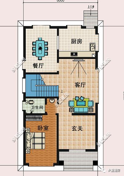 為大家推薦一款農(nóng)村自建房設(shè)計(jì)圖，造型簡(jiǎn)約大氣，造價(jià)45萬(wàn)左右