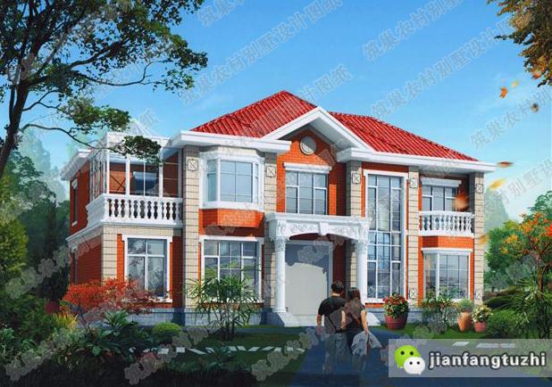 4套二層帶陽光花房農(nóng)村自建別墅設(shè)計(jì)圖全套cad施工圖，打造創(chuàng)意私人小空間