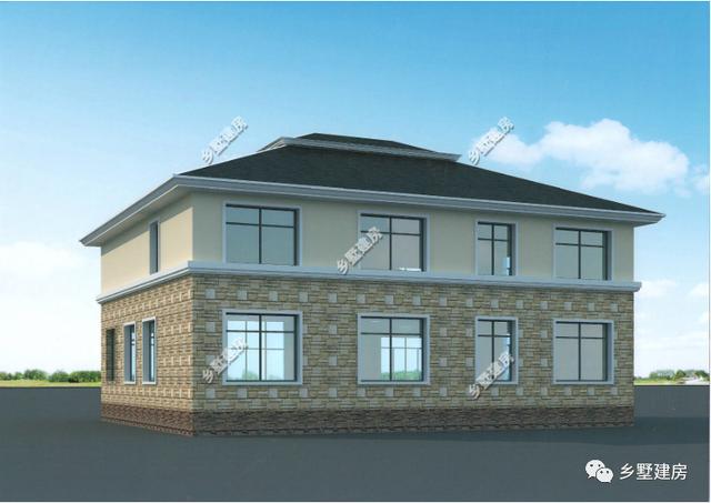 農(nóng)村自建別墅設計圖，還有旋轉(zhuǎn)樓梯，一家人住，老少皆宜