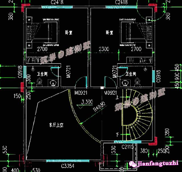 占地120平米簡(jiǎn)歐復(fù)式挑空客廳三層農(nóng)村別墅設(shè)計(jì)圖，你心動(dòng)了沒