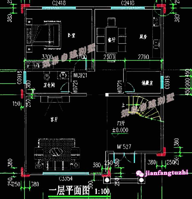 占地120平米簡(jiǎn)歐復(fù)式挑空客廳三層農(nóng)村別墅設(shè)計(jì)圖，你心動(dòng)了沒