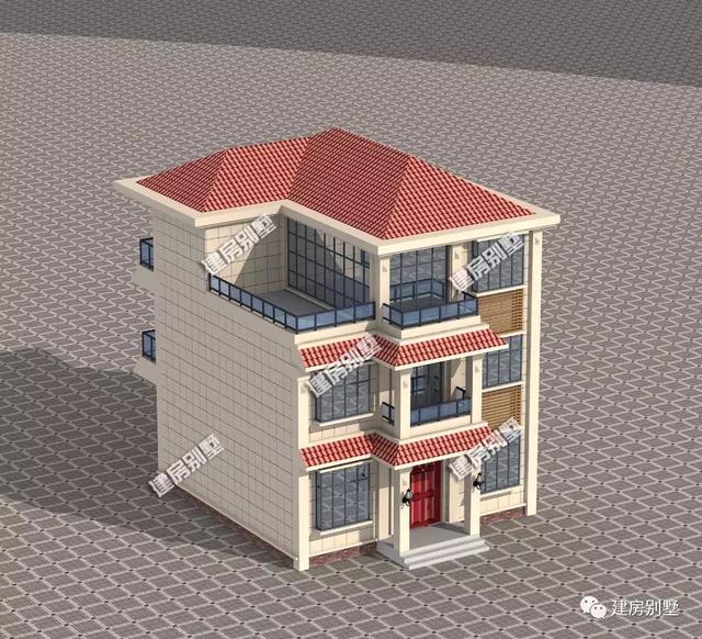 農村別墅設計圖案例，10×13米，看著舒服住著也舒服