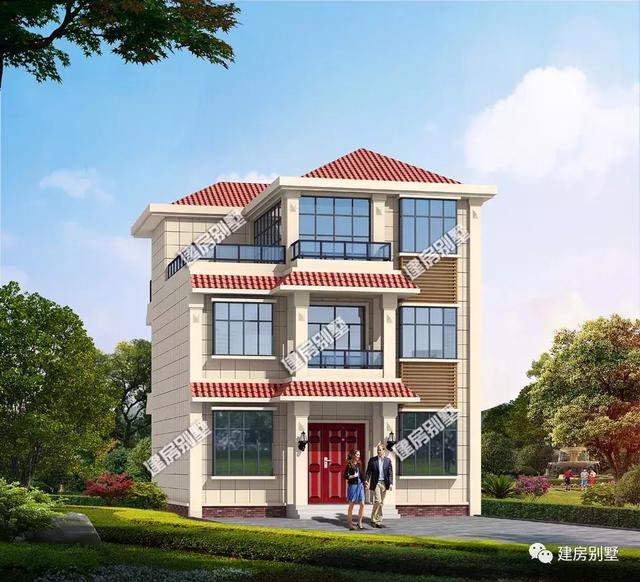 農村別墅設計圖案例，10×13米，看著舒服住著也舒服