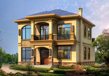 2025二層農(nóng)村新款別墅戶型圖，占地不到110平米