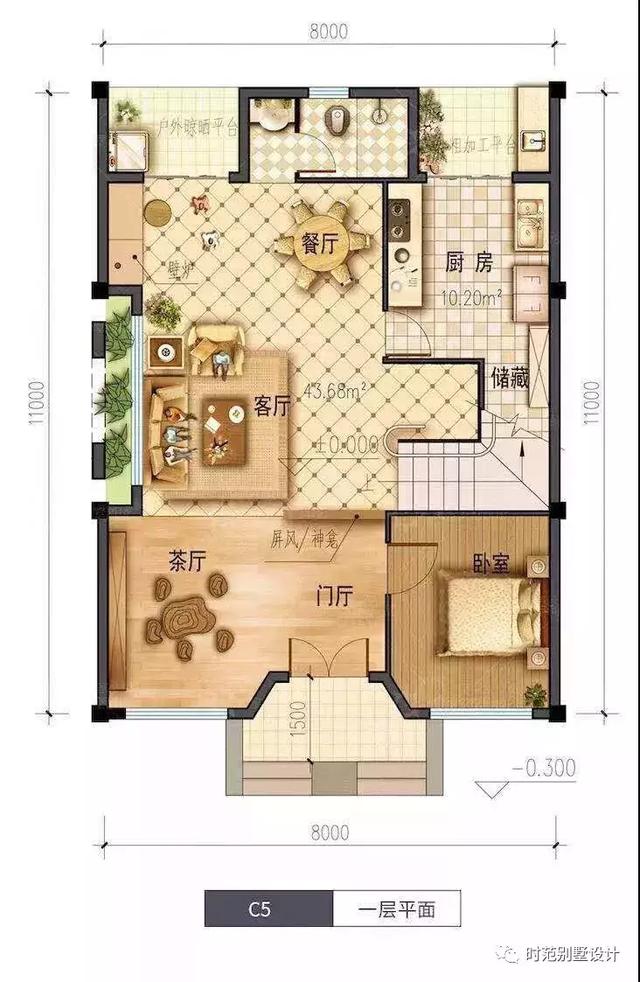 四層新中式別墅設計圖，布局實用性很強，非常受歡迎