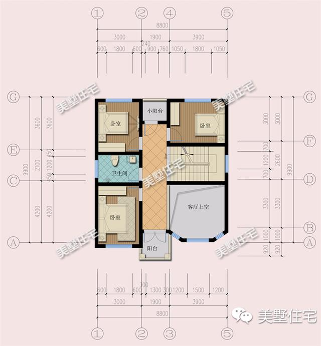 適合宅基地小面寬的別墅設(shè)計(jì)圖，外觀漂亮，室內(nèi)布局也十分合理
