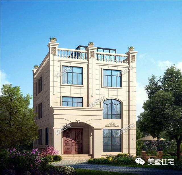 適合宅基地小面寬的別墅設(shè)計(jì)圖，外觀漂亮，室內(nèi)布局也十分合理