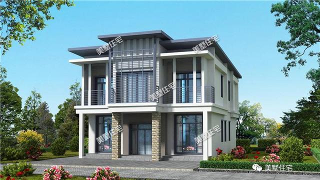 適合宅基地小面寬的別墅設(shè)計(jì)圖，外觀漂亮，室內(nèi)布局也十分合理