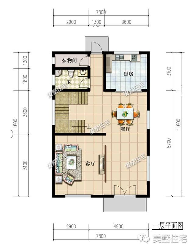 適合宅基地小面寬的別墅設(shè)計(jì)圖，外觀漂亮，室內(nèi)布局也十分合理