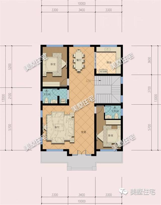適合宅基地小面寬的別墅設(shè)計(jì)圖，外觀漂亮，室內(nèi)布局也十分合理