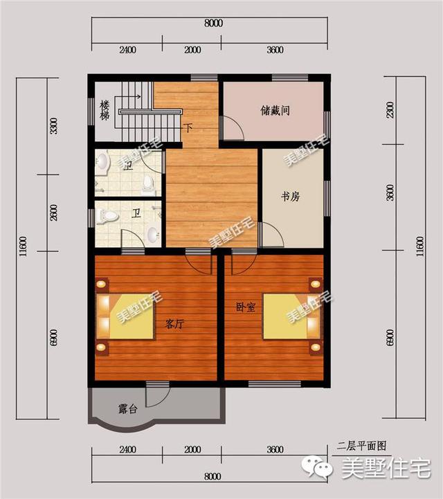 適合宅基地小面寬的別墅設(shè)計(jì)圖，外觀漂亮，室內(nèi)布局也十分合理