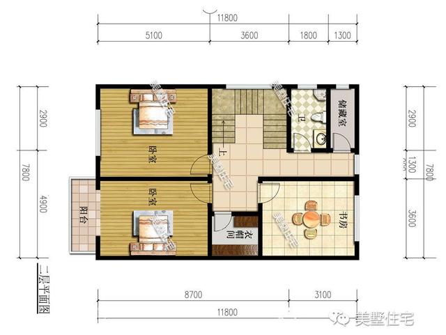 適合宅基地小面寬的別墅設(shè)計(jì)圖，外觀漂亮，室內(nèi)布局也十分合理