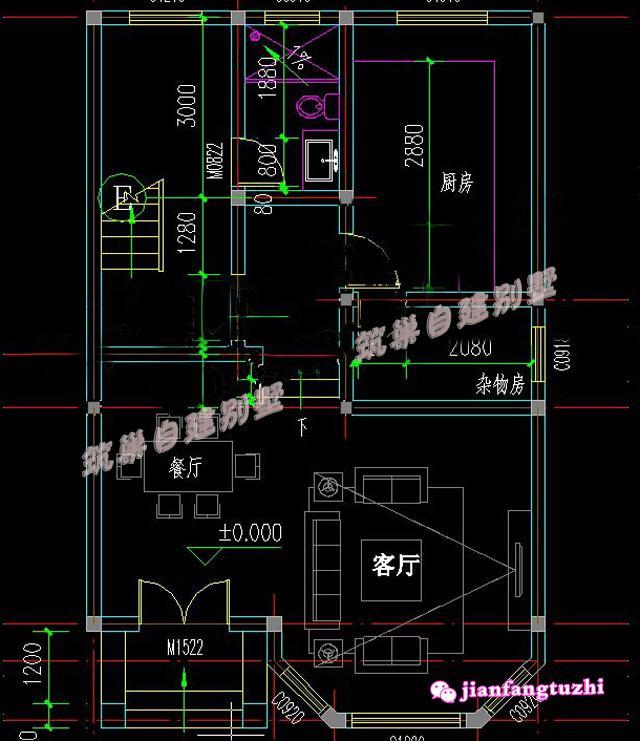 農(nóng)村三層小別墅設計住宅施工圖，適合農(nóng)村建造