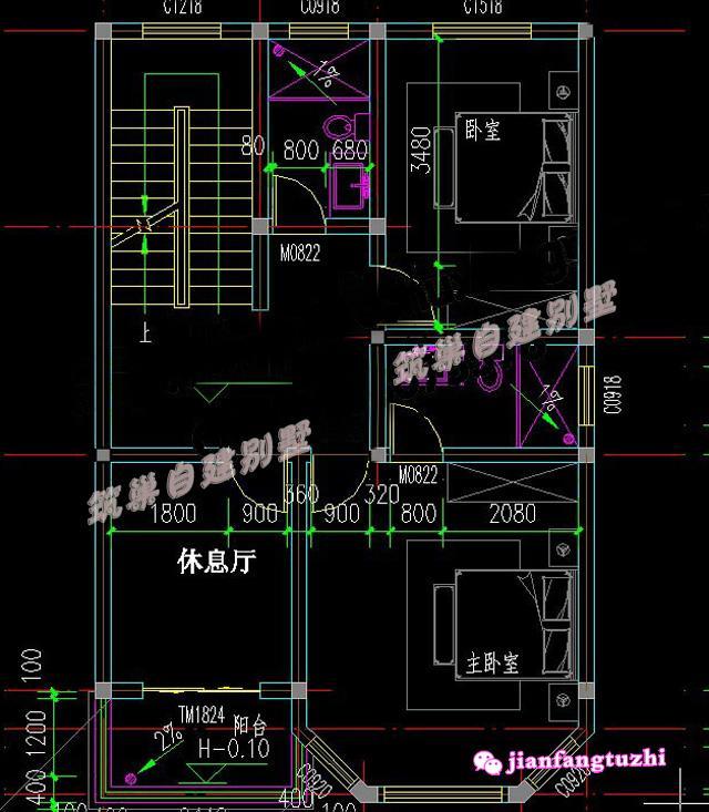 農(nóng)村三層小別墅設計住宅施工圖，適合農(nóng)村建造