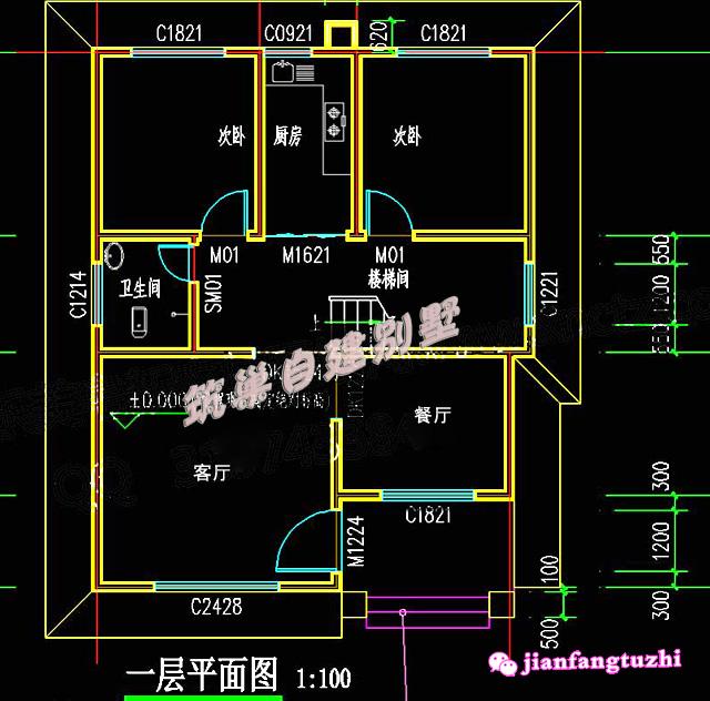 農(nóng)村三層小別墅設計住宅施工圖，適合農(nóng)村建造