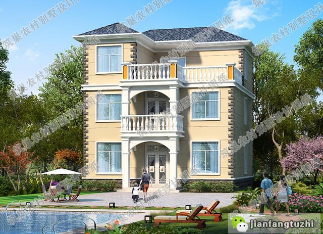 3款農(nóng)村三層自建房設(shè)計(jì)圖，每一款都是經(jīng)典戶型