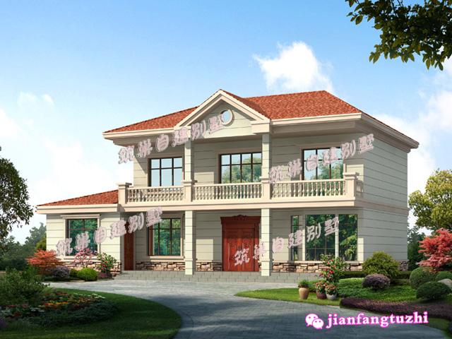 簡(jiǎn)約實(shí)用二層農(nóng)村自建別墅設(shè)計(jì)圖，大陽(yáng)臺(tái)+糧倉(cāng)+車庫(kù)+老人套房設(shè)計(jì)，超級(jí)實(shí)用