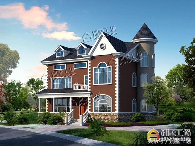 精選二層歐式城堡別墅設(shè)計(jì)圖，豪華+小清新，令你驚喜不斷