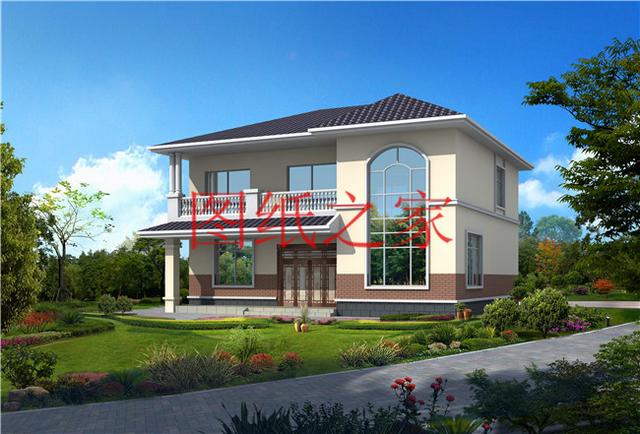 6款農(nóng)村二層別墅設(shè)計圖，占地130平米，造價只要20萬，經(jīng)濟(jì)實用