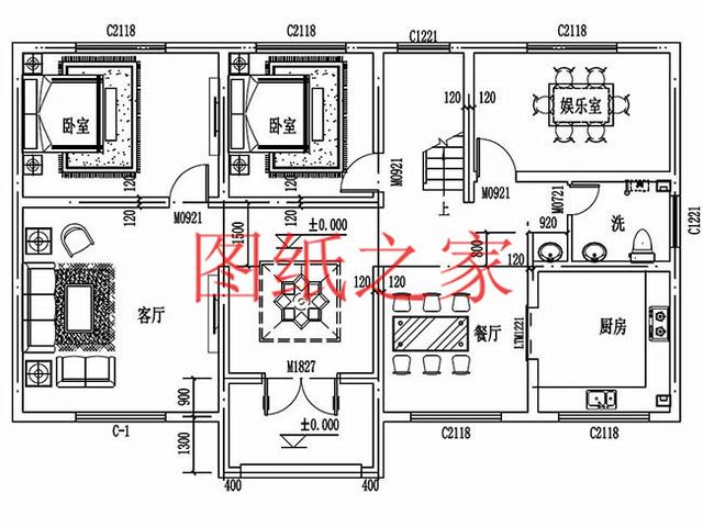 6款農(nóng)村二層別墅設(shè)計圖，占地130平米，造價只要20萬，經(jīng)濟(jì)實用