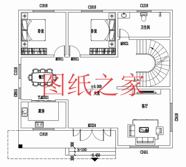 6款農(nóng)村二層別墅設(shè)計圖，占地130平米，造價只要20萬，經(jīng)濟(jì)實用