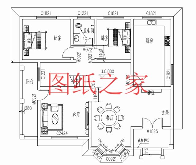 6款農(nóng)村二層別墅設(shè)計圖，占地130平米，造價只要20萬，經(jīng)濟(jì)實用
