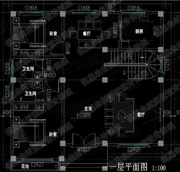 3款三層農(nóng)村自建房設(shè)計施工圖，采光充沛、通風流暢，空間利用率高