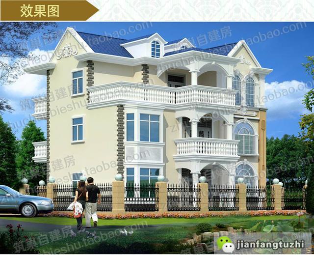 3款三層農(nóng)村自建房設(shè)計施工圖，采光充沛、通風流暢，空間利用率高