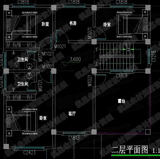 3款三層農(nóng)村自建房設(shè)計施工圖，采光充沛、通風流暢，空間利用率高