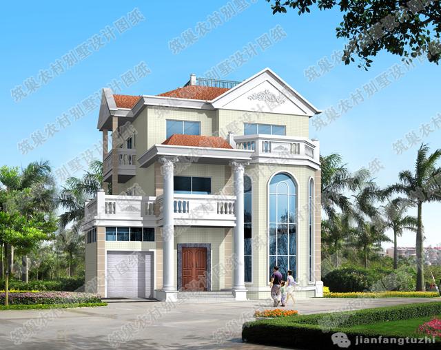 35萬150平米農(nóng)村三層別墅設(shè)計(jì)施工效果圖+成品圖分享