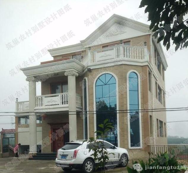 35萬150平米農(nóng)村三層別墅設(shè)計(jì)施工效果圖+成品圖分享